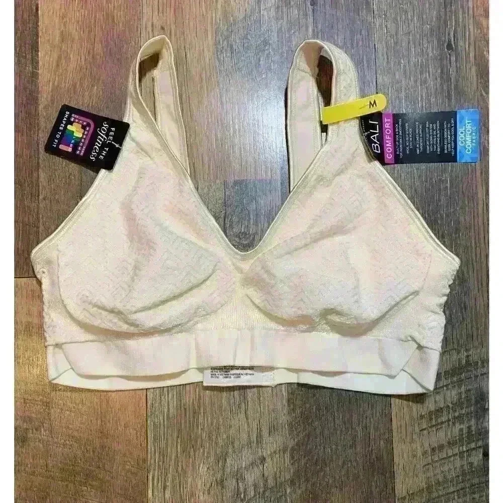 Bali Comfort Flex Revolution Wireless Bra Striped DF3484 Fit Shaping Size M